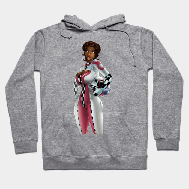 Racing Girl Hoodie by RFillustrations